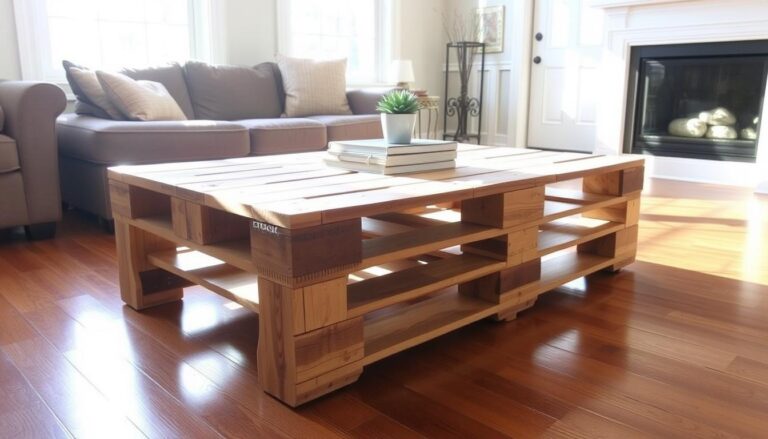 mesa de centro com palete