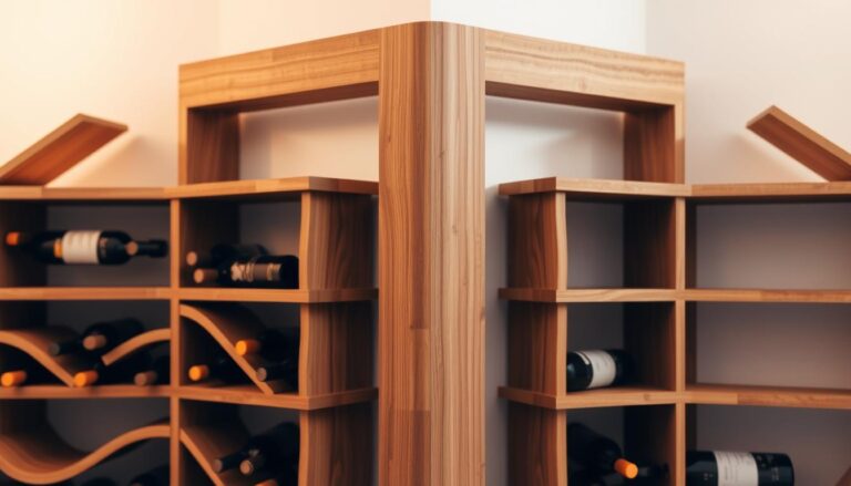 suporte para vinhos de canto