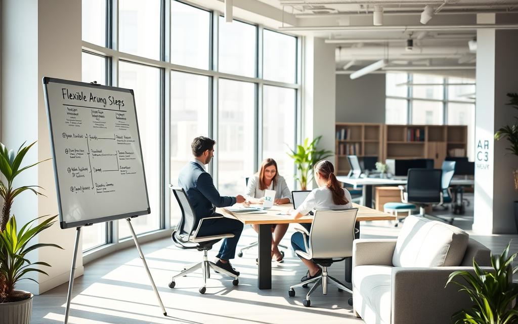 implementation steps for flexible work arrangements