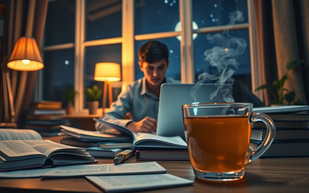 how to study efficiently at night