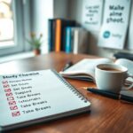 study checklist for daily use