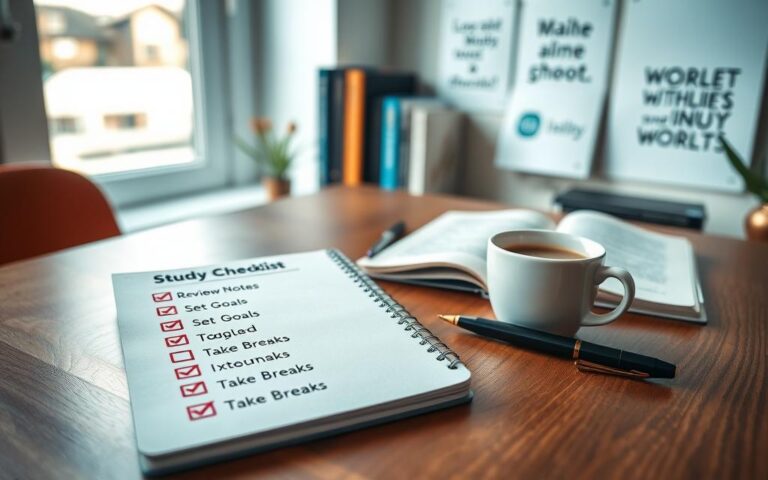 study checklist for daily use